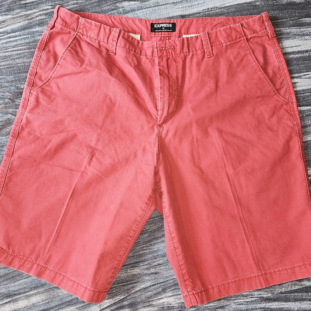 Express Size 33 Red Shorts